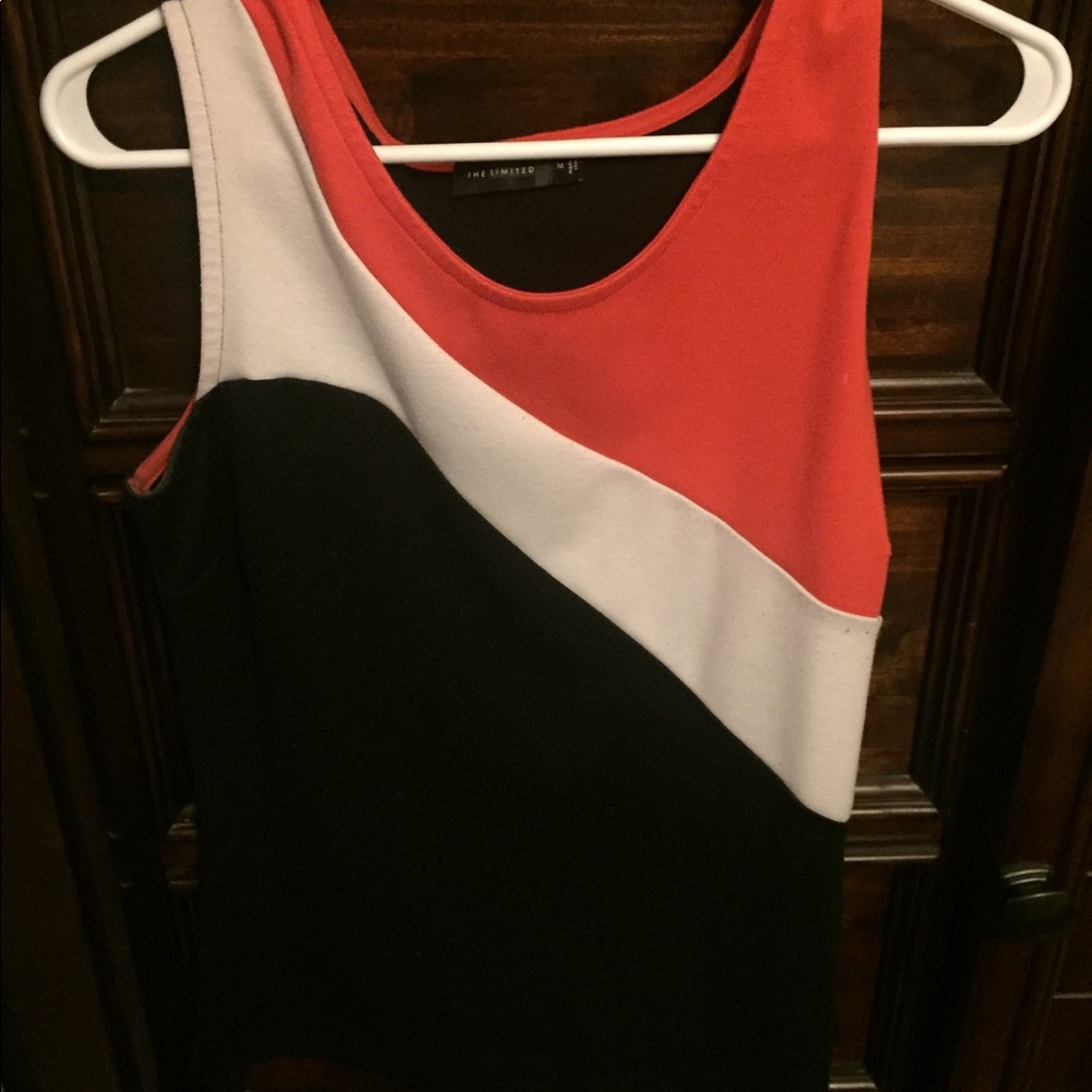 The limited color block shell blouse